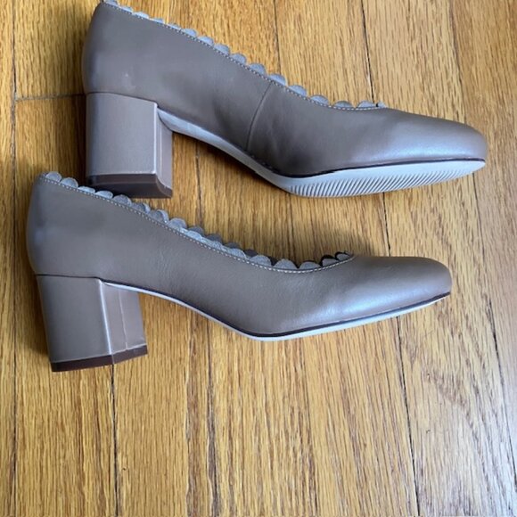 NWT Nine West Finnley0 leather pumps in Natural size 5 - Picture 6 of 11